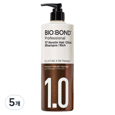 엘라스틴 실크테라피 바이오본드 리치 샴푸 화이트 플로럴 머스크, 450ml, 5개