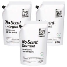 네이쳐러브메레 무향 유아 세탁세제, 1.3L, 3개 3개, 1300ml