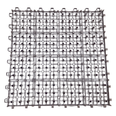 PMU 必美優 浴室組合墊, 30cm x 30cm, 100%特殊配方P.E聚乙烯, 30 x 30 x 1.2cm, 灰色, 1組