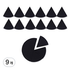 더분 하이드로 스펀지 6P, 검정, 9개