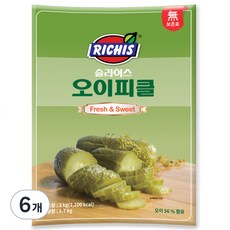 리치스 슬라이스 오이피클, 3kg, 6...