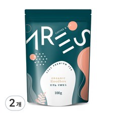 아레스 유기농 루이보스 허브차, 100g, 1개입, 2개