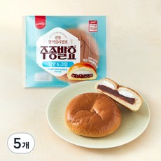 삼립 408시간 주종발효 단팥크림빵, 115g, 5개, 1개입