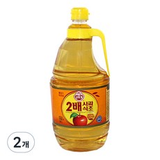 오뚜기 2배 사과식초, 1.8L, 2개