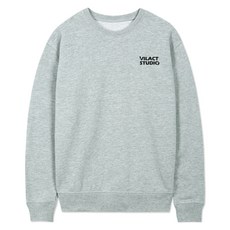 빌락트 사선 컷팅 스몰로고 쮸리 맨투맨 티셔츠
