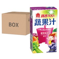 義美 寶吉蔬果汁 葡萄苺果, 125ml, 24入