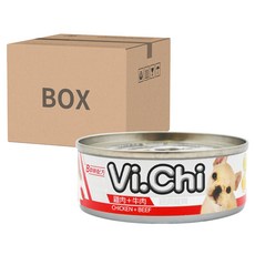 Vi.Chi 全犬種經典維齊犬罐 (雞肉+牛肉), 雞肉 + 牛肉, 80g, 24罐