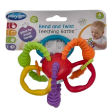 Playgro 培高 Bend and Twist Teething Rattle 扭扭球 固齒器, 1個