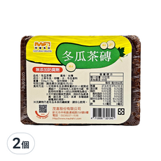 茂喜食品 冬瓜茶磚 550公克, 無添加防腐劑，台灣產, 550g, 2個