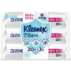 크리넥스 안심 물티슈 휴대형, 20매, 48개