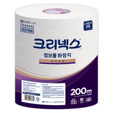 크리넥스 2겹 점보롤 화장지 프리미엄, 200m, 3롤, 1개