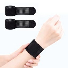 헨센 초경량 슬림 손목보호대, 블랙, 2개 홈트레이닝