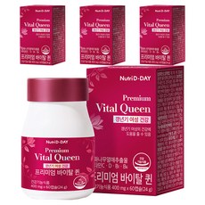 뉴트리디데이 프리미엄 바이탈 퀸 갱년기 영양제 24g, 60정, 4개