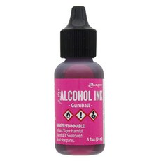 Ranger 酒精墨水 Gumball, 0.5 fl oz (14 ml), 設計繪畫，手工彩繪, 14ml, 1個