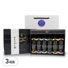 그때커피 콜드브루 더치커피 50ml x 6종 선물세트 + 쇼핑백, 선물상자 + 레시피카드, 3세트