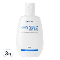 G.LOV.U 지에이치에스 세보 샴푸, 130ml, 3개