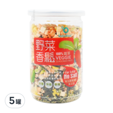 BabyBest 貝比斯特 寶寶香鬆, 兒童營養蔬菜風味, 100%蔬菜, 無鹽, 45g, 5罐