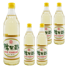 KONG YEN 工研 糯米醋 600ml, 糯米釀造, 酸度4.5%以上, 5瓶