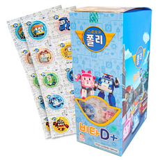 ROBOCAR POLI 維他命D+糖果 水蜜桃口味, 250顆, 1盒