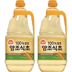해표 양조식초, 1.8L, 2개