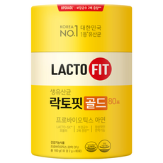Chong Kun Dang 鍾根堂 LACTO-FIT 黃金益生菌, 80包, 2g, 1罐