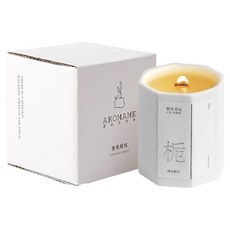 AROMAME 澳洲天然紅木芯八角瓶香氛蠟燭, 曲徑碧桃, 130g, 營造溫暖舒適的居家氛圍, 1個