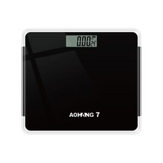 小麥購物 USB充電體重計 26 x 26cm 793g, 亮黑色, 1台, C508