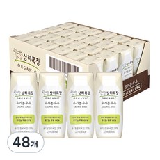 상하목장 유기농 우유, 125ml, 48개 125ml, 48개