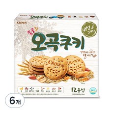 크라운 옹골진오곡쿠키, 288g, 6개