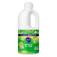 Kao 花王 Cucute 珂珂透 餐具洗碗精補充瓶，廚房必備 多用途 中性洗劑，1250ml 超特大尺寸, 1.25L, 1瓶