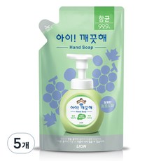 아이깨끗해 핸드워시 리필형 청포도, 200ml, 5개