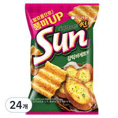 오리온 태양의 맛 썬 갈릭바게트맛, 80g, 24개