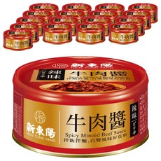 新東陽 辣味牛肉醬 110g 18罐組 (香辣夠味/拌飯拌麵), 18罐