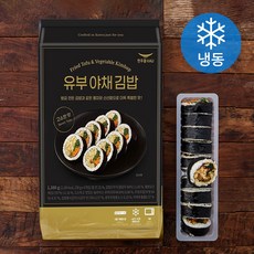 한우물 유부 야채 김밥 6개입 (냉동), 1.38kg, 1개
