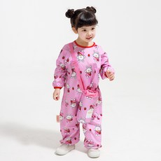 Minibebe幼兒美術圍裙, 粉色
