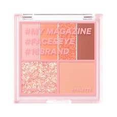 16 brand 迷你雜誌6色彩妝盤 Vol.10 Mermaid Coral Mood, 1個
