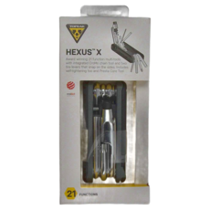TOPEAK HEXUS X 21功能工具組，整合式鉻鉬鋼鏈條工具，含撬胎棒, 1盒