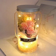 可提式香皂花 許願瓶, 情人節/聖誕節/生日/畢業禮物, 粉色