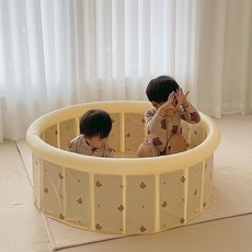 Lavi bebe 孩童充氣式遊戲墊+內墊組, 小熊