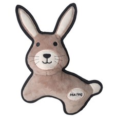 V-PET 耐咬系列反狩獵玩具 - 兔子，短毛絨，PP棉填充，聚酯纖維包邊帶, 1個