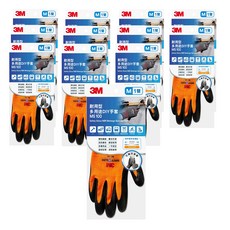 3M 耐用型 多用途DIY手套 M, 橘色, 12雙