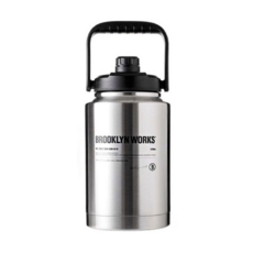 BROOKLYN WORKS 布魯克林 3.8L 高規保冰保溫桶-銀色, 1個