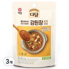 다담 강된장 찌개양념, 3개, 130g