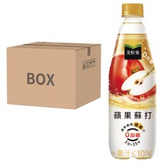Minute Maid 美粒果 零加糖蘋果蘇打, 500ml, 24瓶