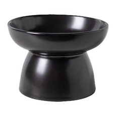 毛皇上 酷黑高腳陶瓷碗, 平口, 14.8cm, 11.5, 1個