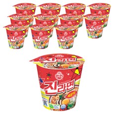오뚜기 진라면 컵 매운맛 65g, 12개