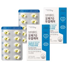 브이푸드 오메가3 듀얼케어 36.6g, 60정, 2개