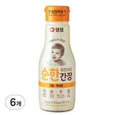 샘표 우리 아이 순한 간장 비빔 볶음용, 200ml, 6개