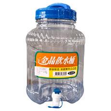 金晶 飲水桶, 9公升PET塑膠桶, 9L, 1個