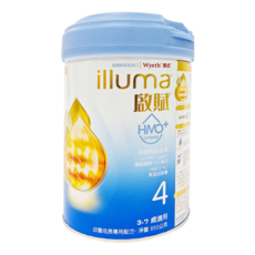 illuma 啟賦 幼童成長專用配方奶粉 4號 HMO，3-7歲適用，850公克, 850g, 1罐